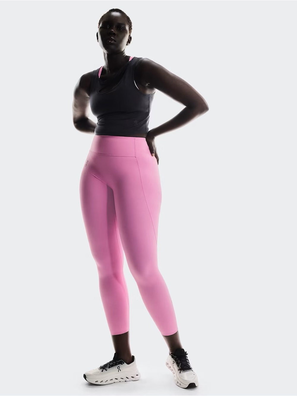 ON Studio Tights 7/8 - Raspberry - Picture 4 of 16
